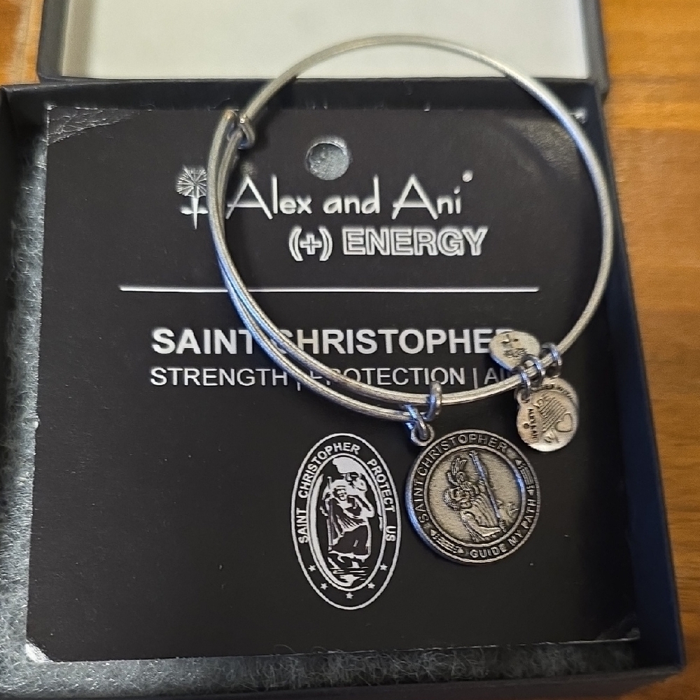 Alex and Ani Silver Saint Christopher Bracelet